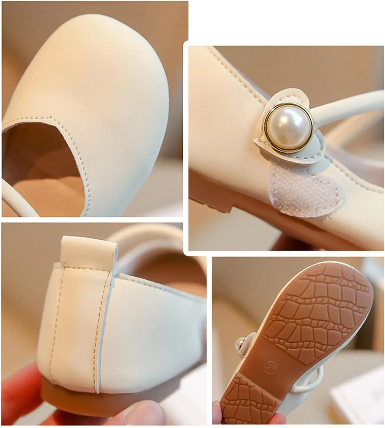 Kids Girls Casual Shoes Spring/Summer Solid Rubber Sole Metal Buckle Birthday Party School newborn girl clothing set