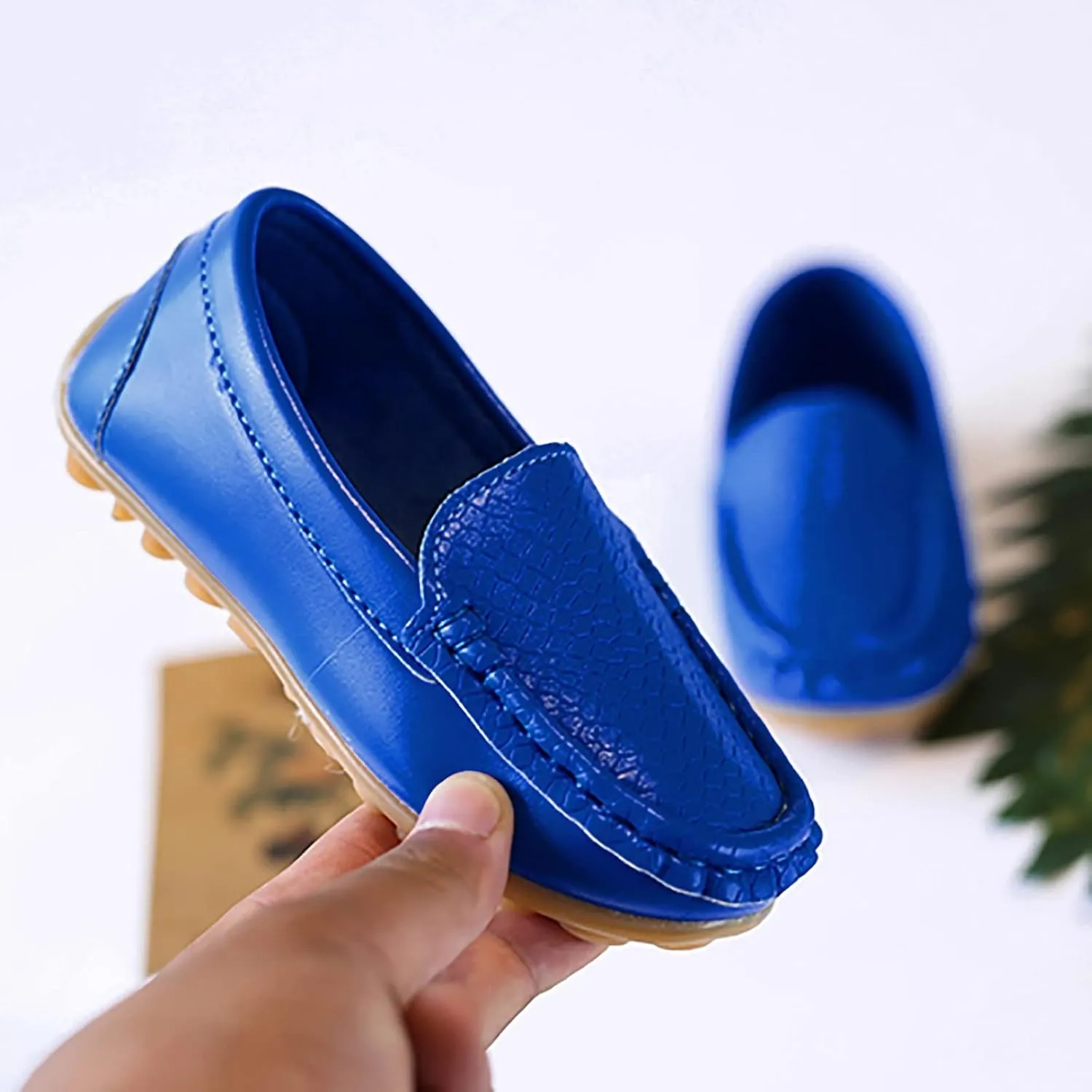 Kids Toddlers Boys Girls Soft Slip On Loafers Slip-On Moccasin Boat Dress Shoes Casual Shoes Formal Leather Flat𝐬