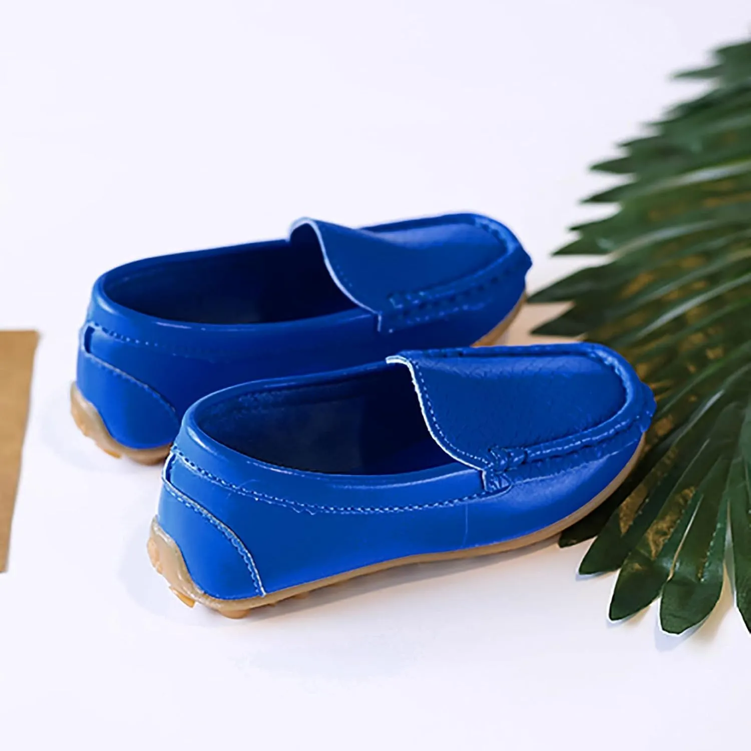 Kids Toddlers Boys Girls Soft Slip On Loafers Slip-On Moccasin Boat Dress Shoes Casual Shoes Formal Leather Flat𝐬