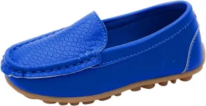 Kids Toddlers Boys Girls Soft Slip On Loafers Slip-On Moccasin Boat Dress Shoes Casual Shoes Formal Leather Flat𝐬