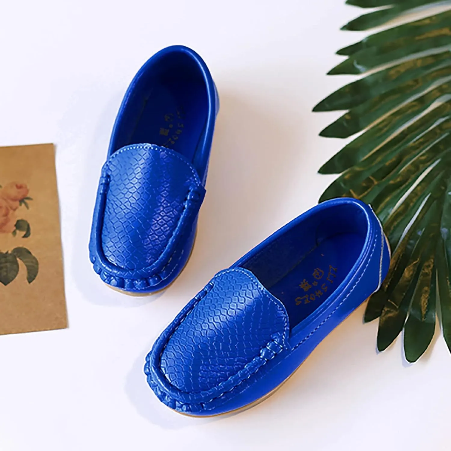 Kids Toddlers Boys Girls Soft Slip On Loafers Slip-On Moccasin Boat Dress Shoes Casual Shoes Formal Leather Flat𝐬
