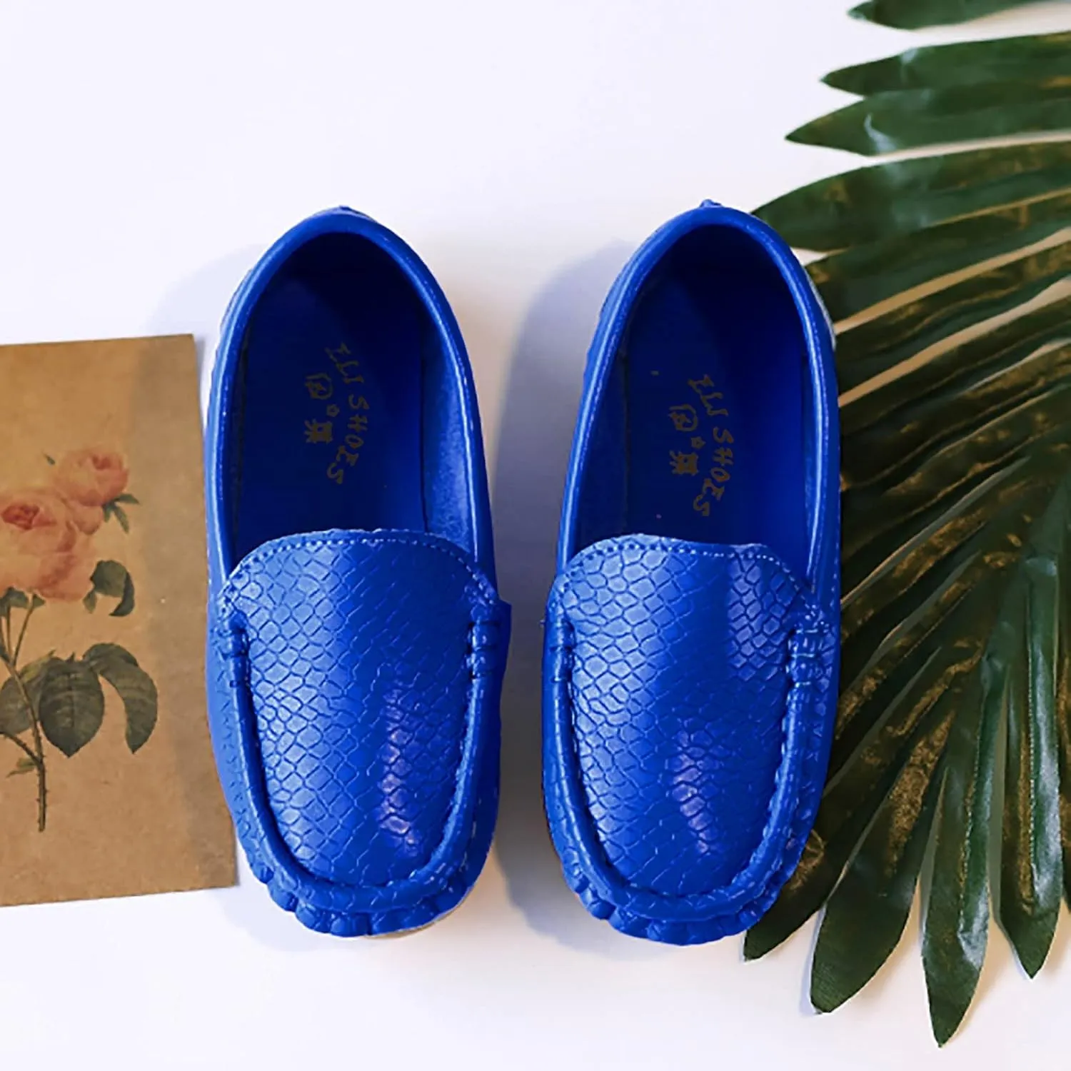 Kids Toddlers Boys Girls Soft Slip On Loafers Slip-On Moccasin Boat Dress Shoes Casual Shoes Formal Leather Flat𝐬