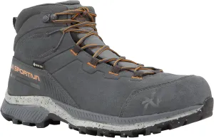 La Sportiva Mens TX Hike Mid Leather GTX Waterproof Hiking Boots, Metal/Hawaiian Sun, 9 US | 49.5 EU
