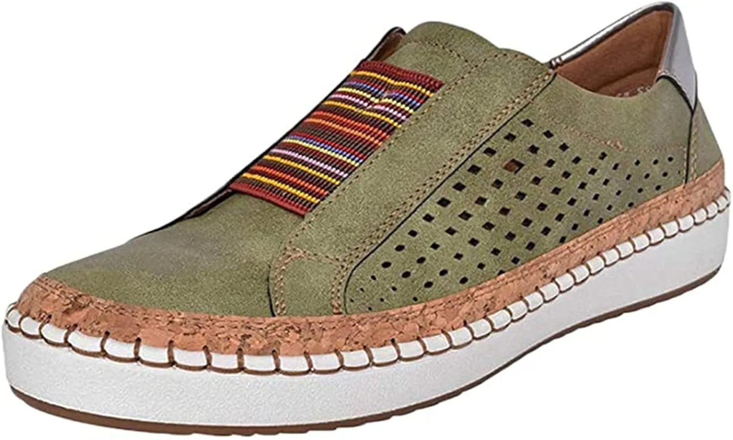 Ladmiple Shoes For Women Sneakers Slip Ons Comfort Casual Canvas Shoes Dressy Summer Fashion Walking Flats Loafers