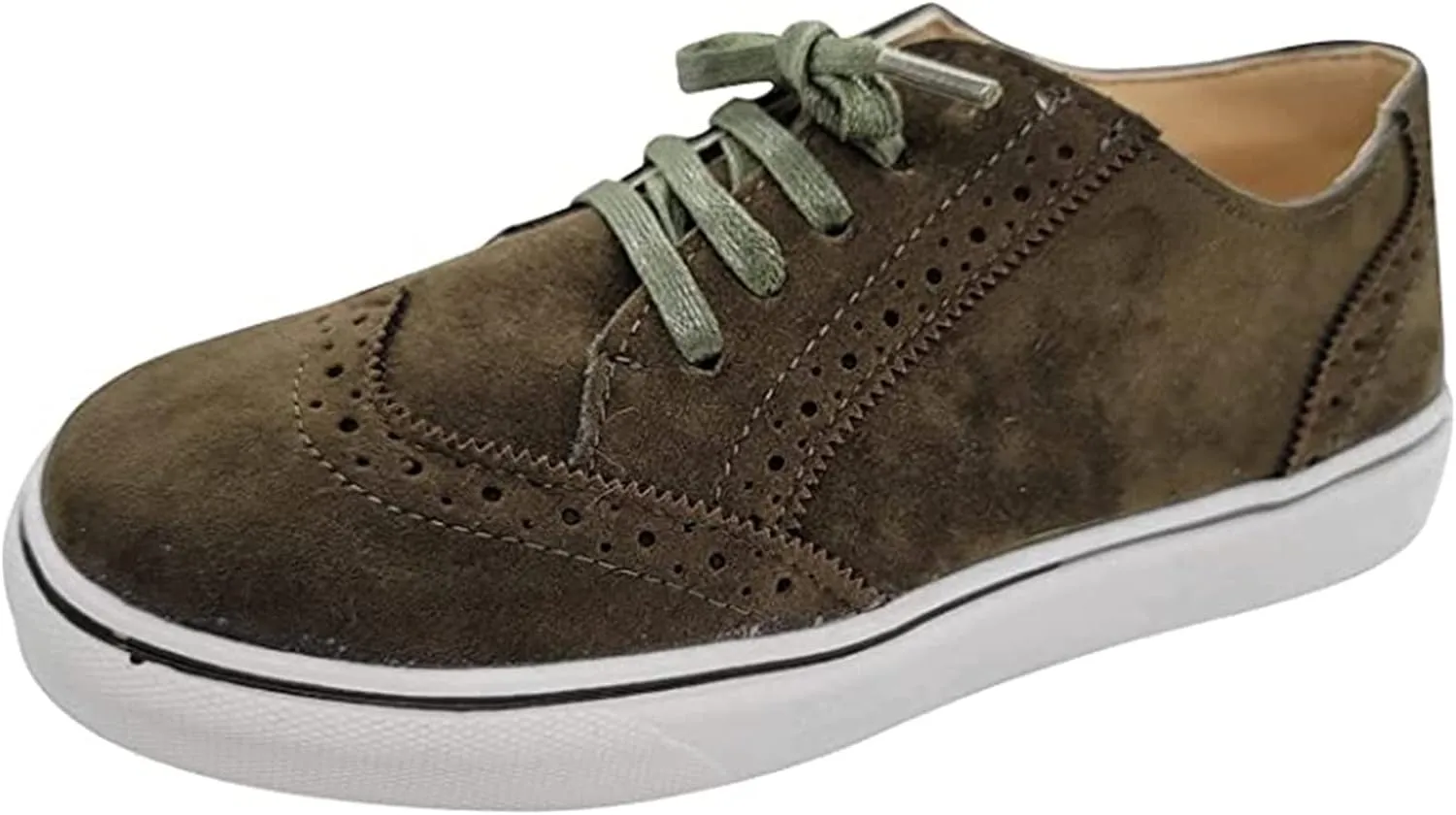 Ladmiple Shoes For Women Sneakers Trendy Slip On Comfort Walking Shoes Fashion Casual Summer Lace Up Platform Loafers
