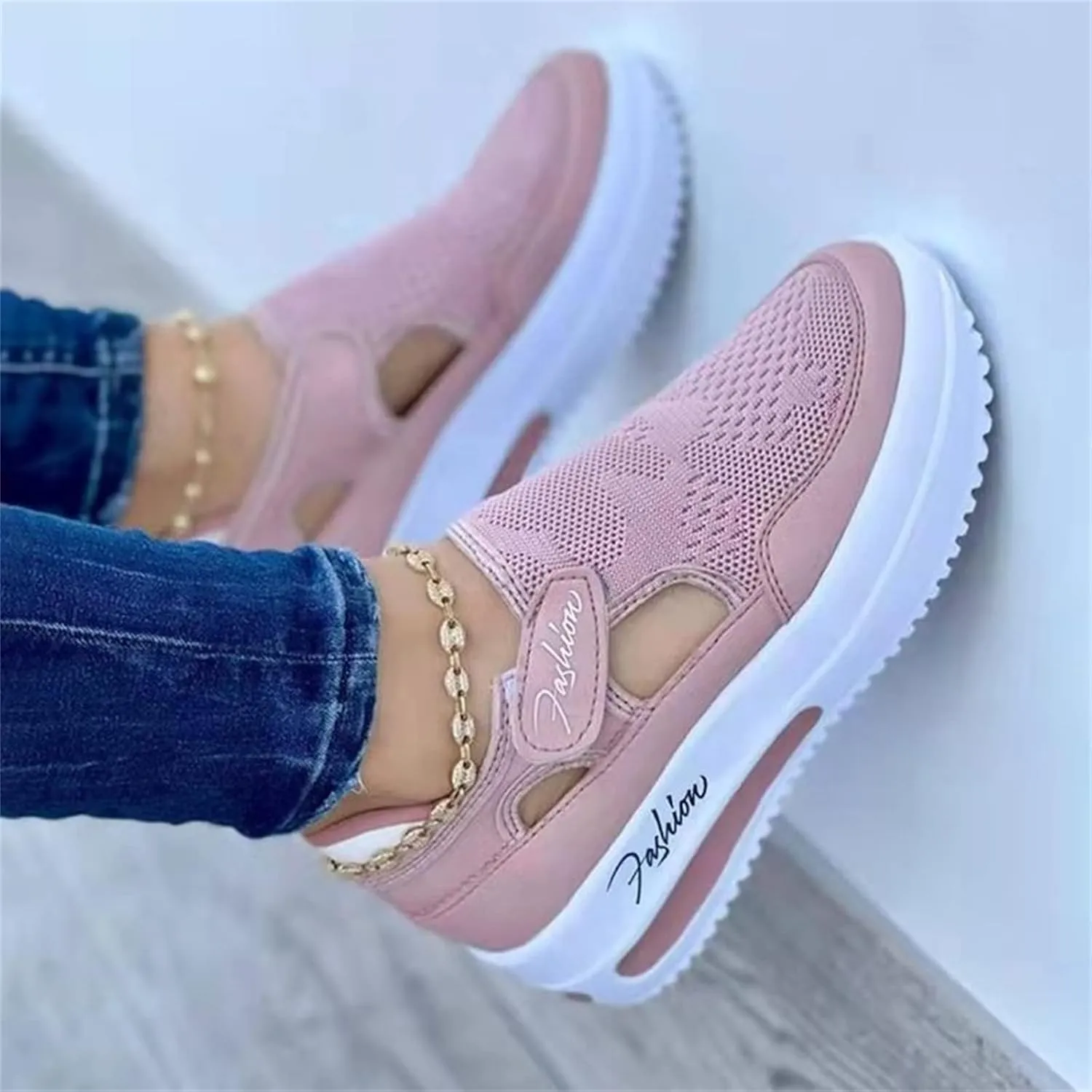 Ladmiple Sneakers For Women Walking Shoes Slip On Comfort Dressy Casual Summer Fashion Non Slip Platform Flats Loafers