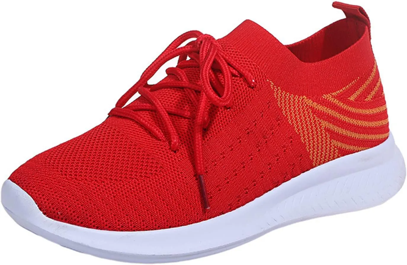 Ladmiple Walking Shoes Women Slip On Lightweight Sneakers Tennis Workout Gym Shoes Non Slip Comfort Fashion Running Shoe