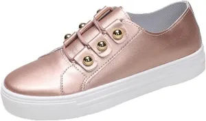 Ladmiple Womens Shoes Dressy Casual Loafers PU Leather Shoes Lace Up Comfort Fashion Slip On Walking Platform Sneakers