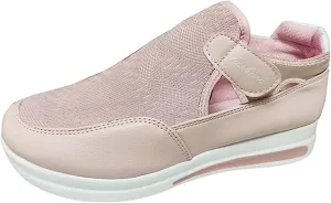 Ladmiple Womens Shoes Dressy Casual Loafers Slip On Sneakers Comfort Fashion Low Top Platform Walking Canvas Shoes
