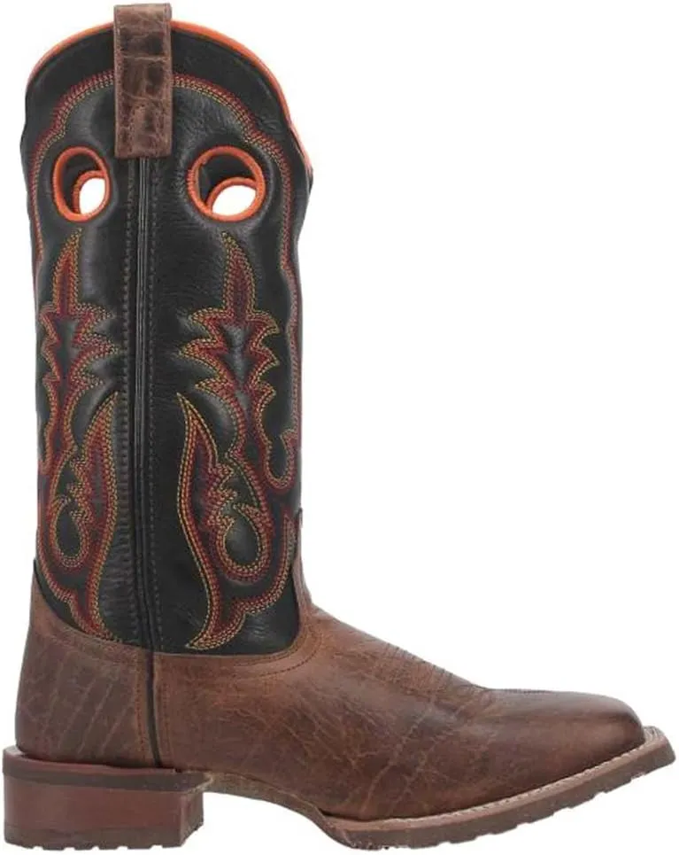 Laredo Mens Isaac Square Toe Casual Boots Mid Calf - Black, Brown