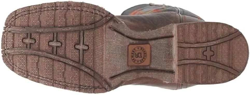 Laredo Mens Isaac Square Toe Casual Boots Mid Calf - Black, Brown