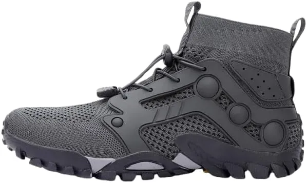 Large Size Men's Stylish high top Durable Hiking Boots, Comfortable Non-Slip lace-up Shoes, Suitable for Men's Outdoor Activities Sports Shoes
