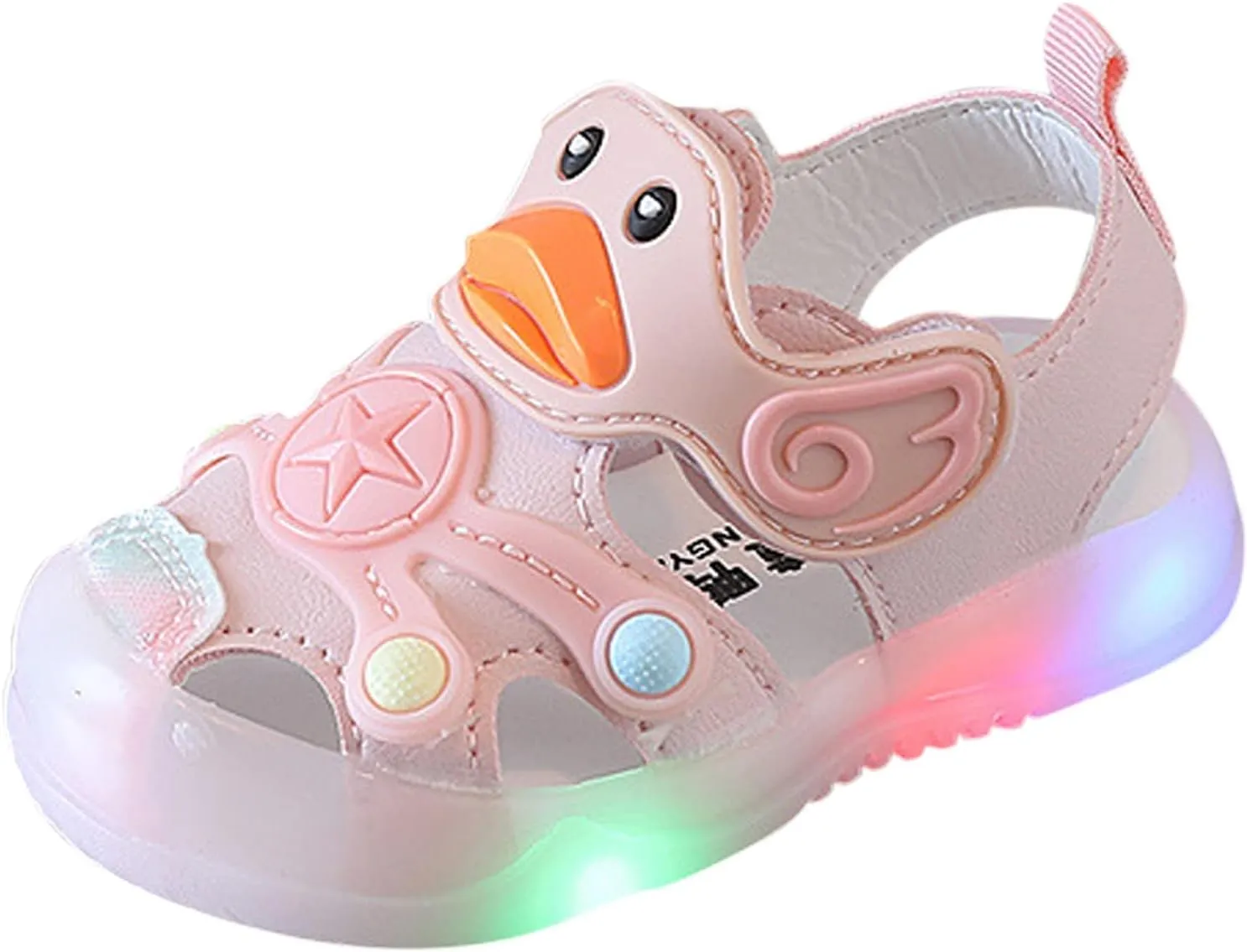 Light Up Baby Animal Sandals Children Breathable Cute Cartoon Soft Sole Fashion Summer Outdoor Play Beach Shoes