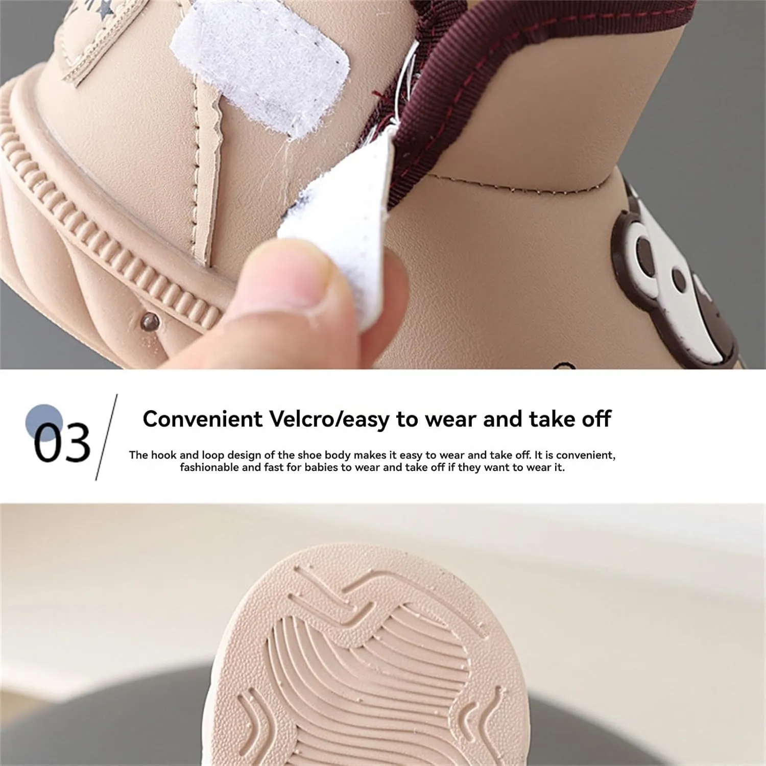Light Up Shoes Wide Toe Box Warm Snow Boots Slip On Ankle Boots Toddler Luminous Shoes Cold Weather Comfy Boga Shoes