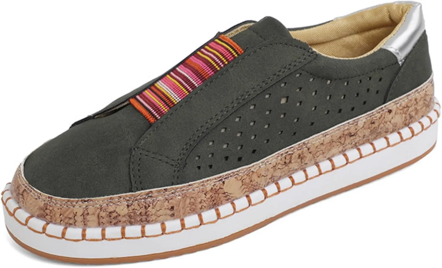 Loafers for Women Slip On Flat Leather Driving Loafers Soft Walking Shoes Comfortable Business Shoes