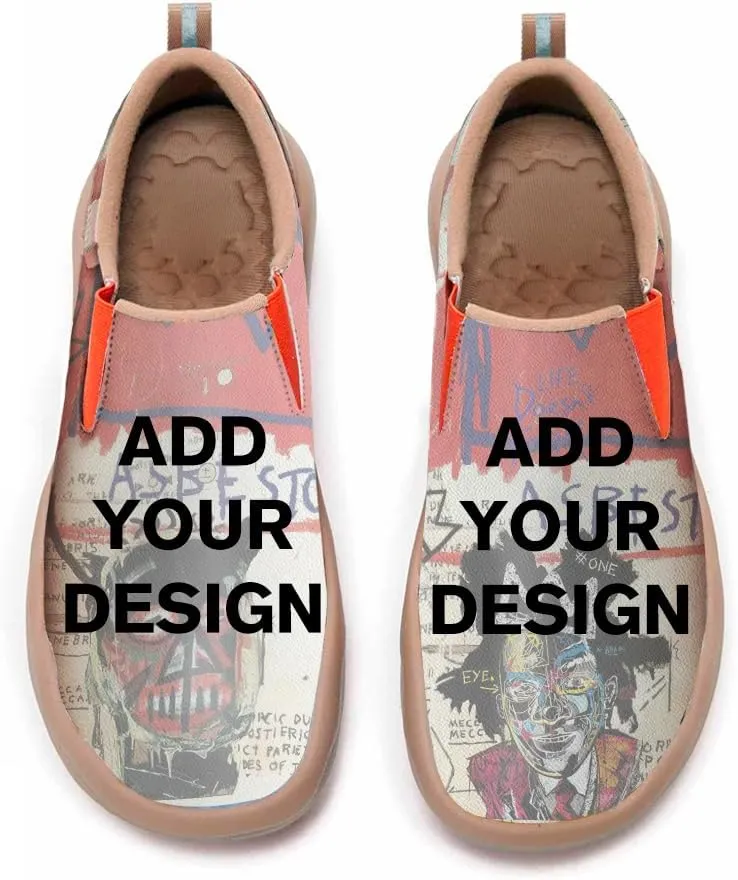 Loafers for Women Slip On Sneakers Painted Leather Comfort Walking Flats Shoes Art Sole