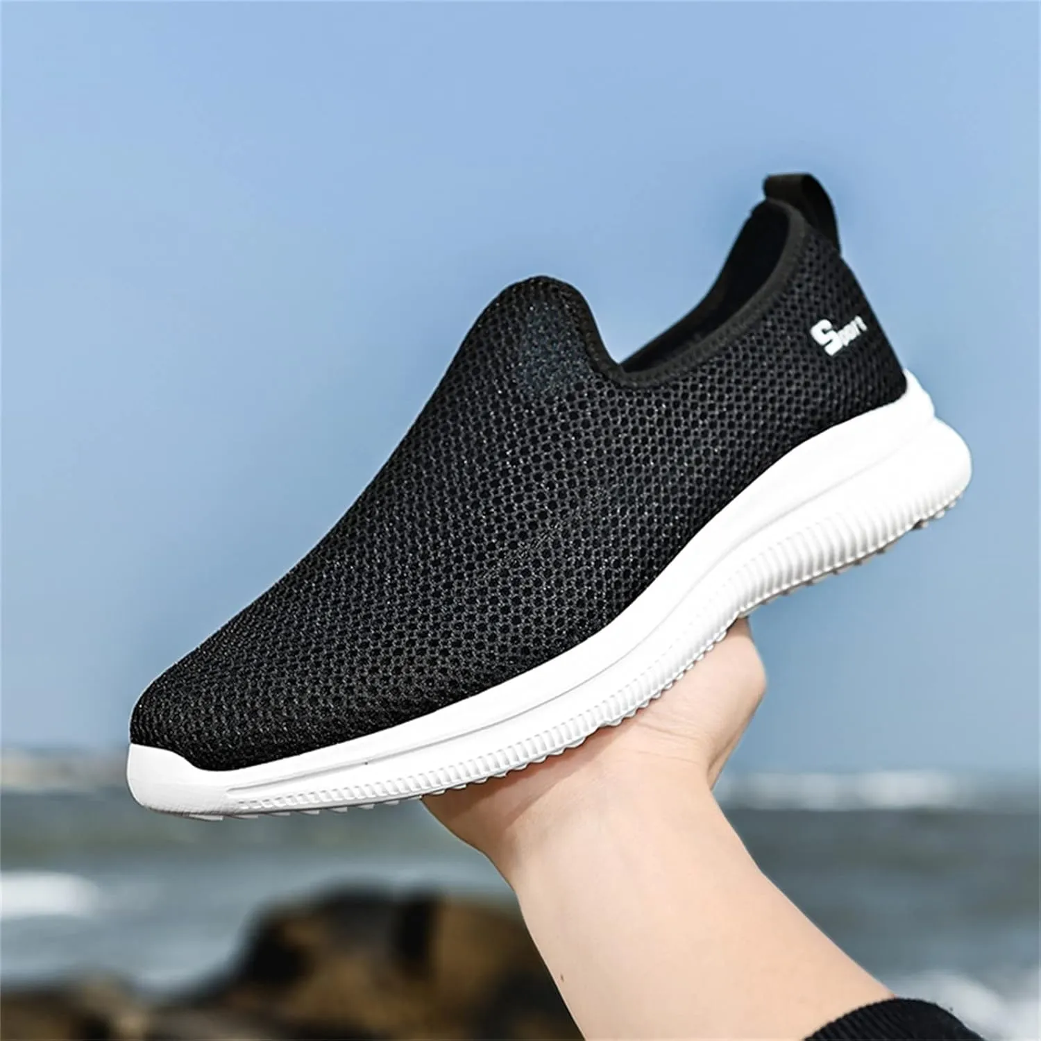 Low-Top Slip Ons Women's Fashion Sneakers Casual Mens Running Shoes Mesh Breathable Slip On Shoes Casual Fashion Sneakers 2025 Tennis Shoe Trainers Shoe