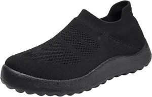 Low-Top Slip Ons Women's Fashion Sneakers Casual Tennis Shoes Womens Slip On Black Casual Shoes Black Sneakers Brown Tennis Shoe Loafers Casual Slip On