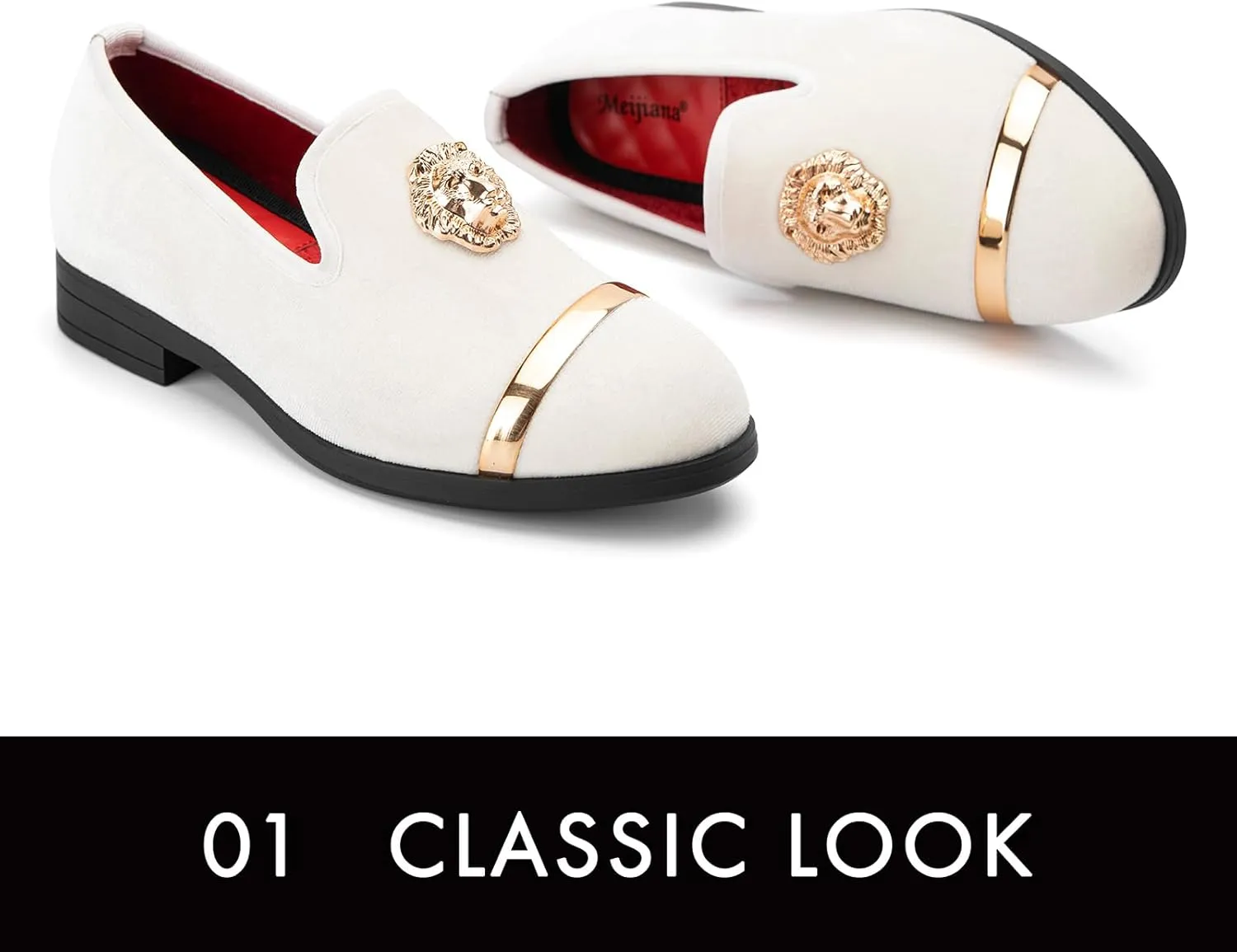Meijiana Boy's Loafers Slip-On Dress Shoes Dress Formal Tuxedo Shoes