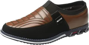 Men Dress Shoes Black Slip On Fashion Style Men's Breathable Comfortable Business Hook Loop Leisure Solid Color Leather Shoes Men's Black Business Casual Shoes