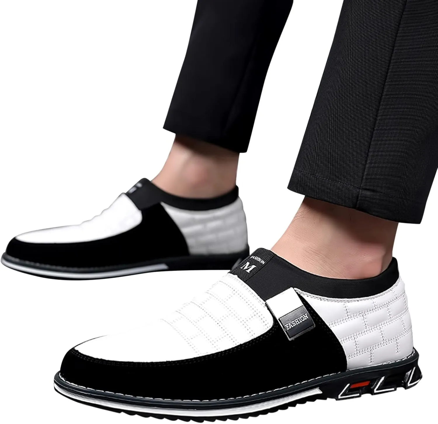 Men Dress Shoes Wide Toe Fashion Style Men's Breathable Comfortable Business Slip On Work Leisure Solid Color Leather Shoes Men's Business Casual Shoes Wingtip