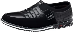 Men Dress Shoes Wide Toe Fashion Style Men's Breathable Comfortable Business Slip On Work Leisure Solid Color Leather Shoes Men's Business Casual Shoes Wingtip