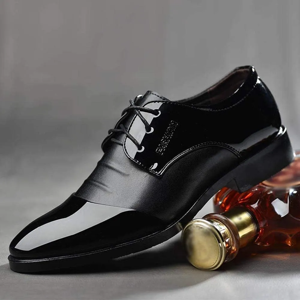 Men's Casual Dress Oxford Shoes for Men Comfortable Formal Lace-Up Lightweight Sneakers
