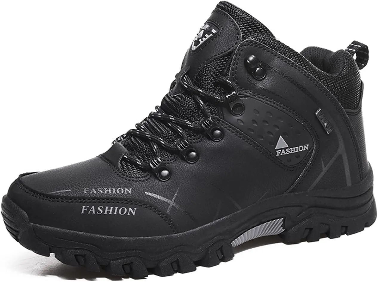 Men's Casual Hiking Boots Outdoor Waterproof Non-Slip Work Boots Autumn Winter Trekking Snow Boots