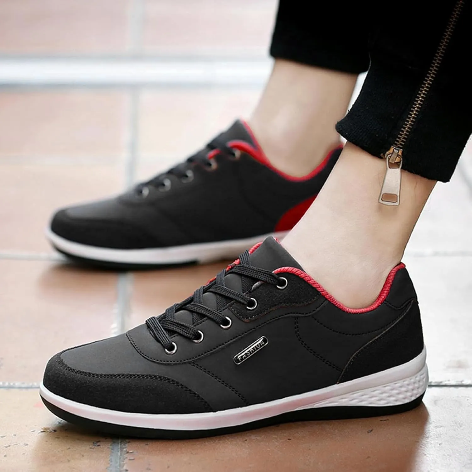 Mens Casual Shoes Walking Men's Casual Shoes Chunky Sneakers Women's Soft Sole Mesh Comfort Orthopedic Slip On Tennis Shoe Loafers Casual Slip On
