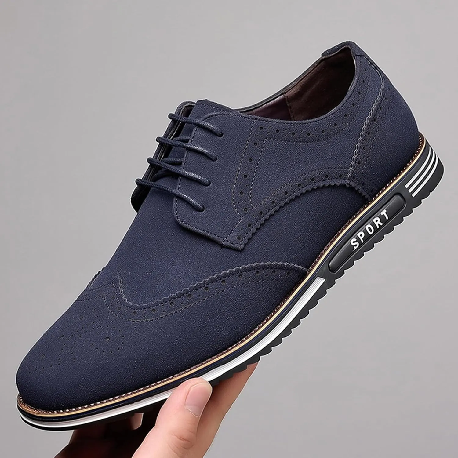 Men's Classic Dress Oxford Formal Shoes Black Fashion Men's Breathable Comfortable Business Dress Shoes for Men Oxford
