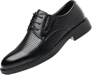Men's Classic Leather Dress Shoes Black Business Formal Work Formal Lace-Up Business Office Walking Oxford Shoes