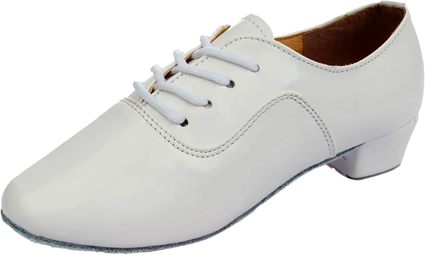 Mens Csual Patente Oxfords Comfort Low Heel Oxfrode Lace up Lined Leather Shoes for Men Business Formal Shoes Waterproof Daily Work Shoe Mens Fashionable Dress Shoe for Weding Party