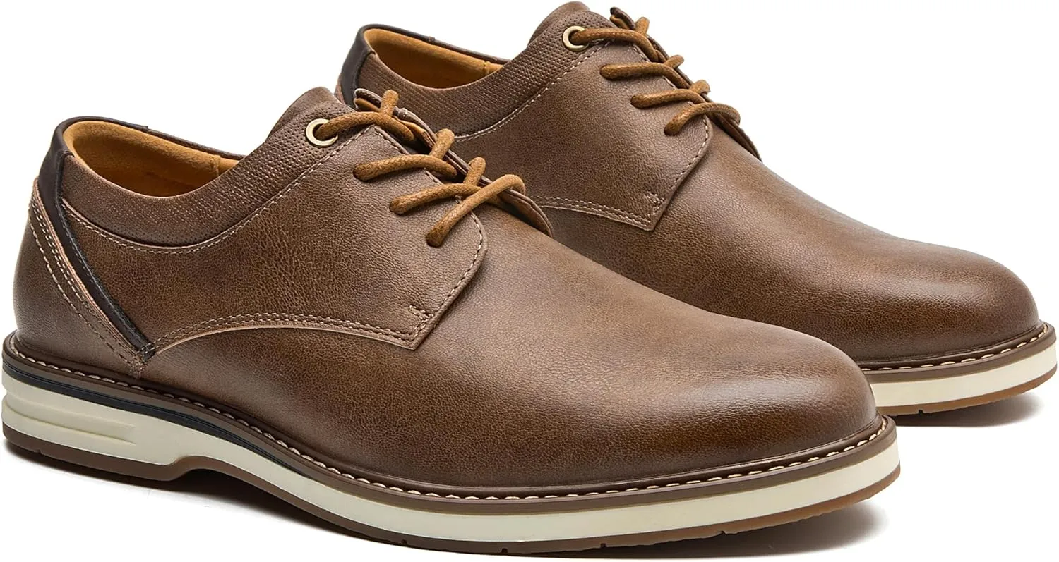Men's Dress Shoes Casual Business Formal Oxfords Classic Lace Up Work Dress Shoes