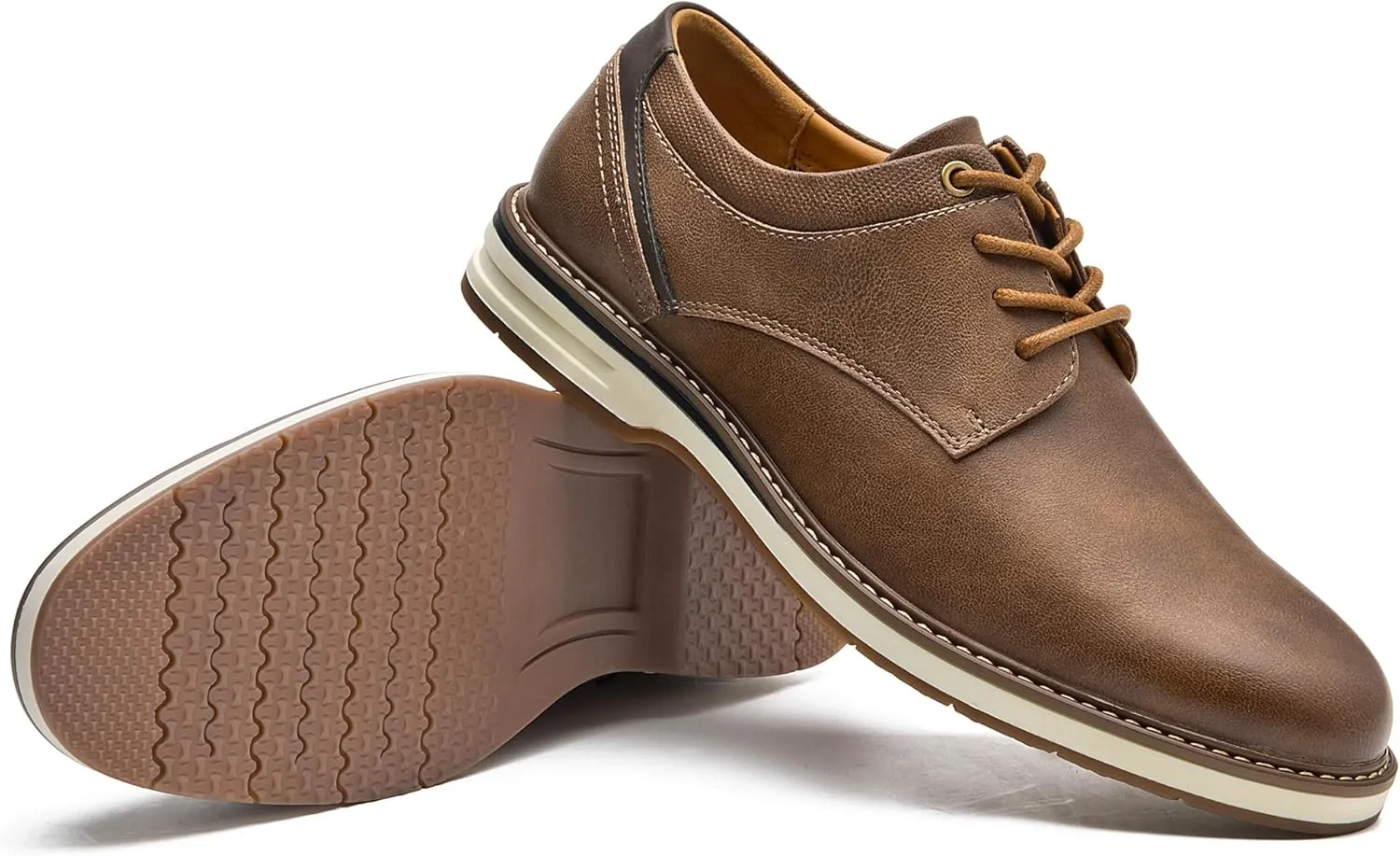 Men's Dress Shoes Casual Business Formal Oxfords Classic Lace Up Work Dress Shoes
