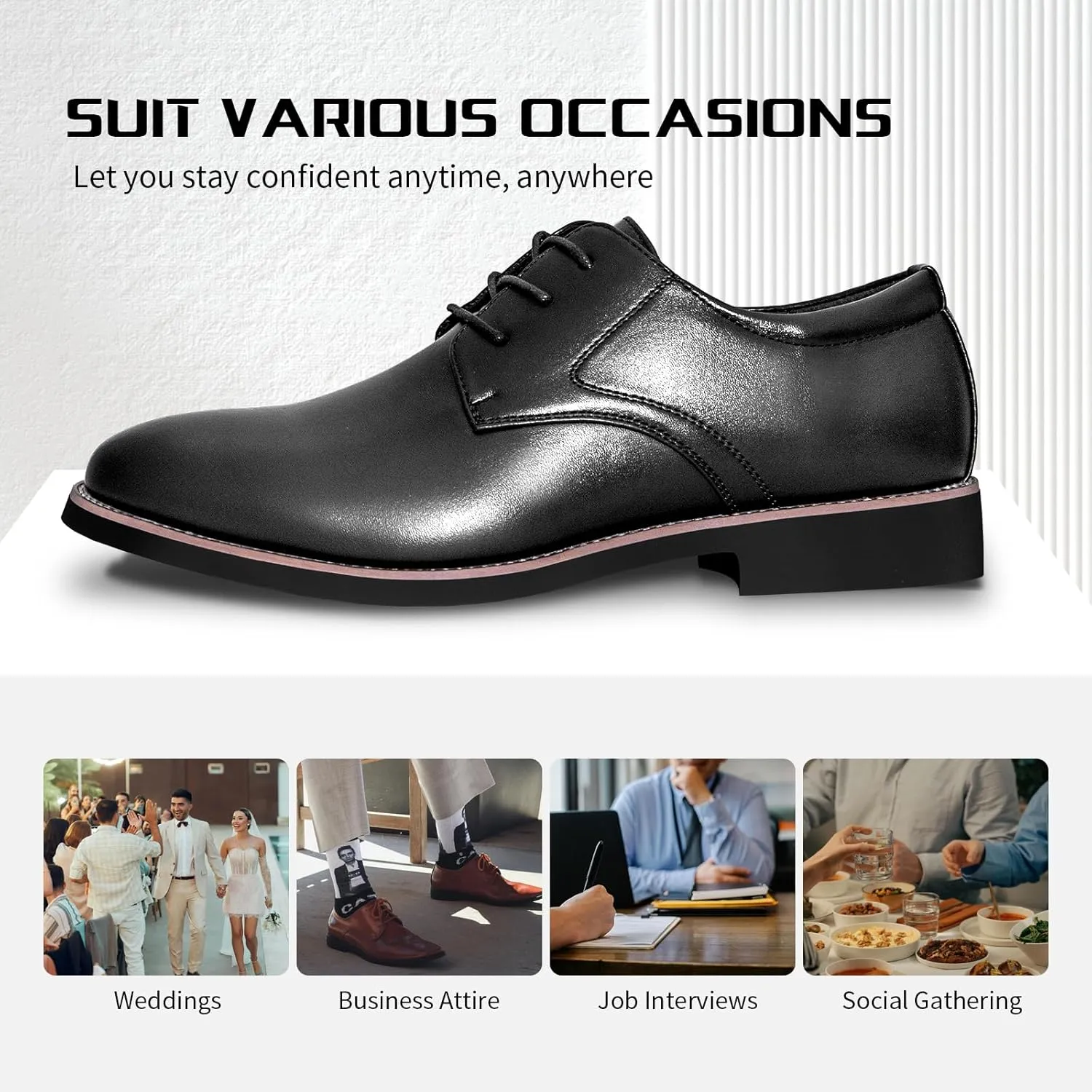 Mens Dress Shoes Casual Men's Oxfords Shoes Business Formal Shoes for Men