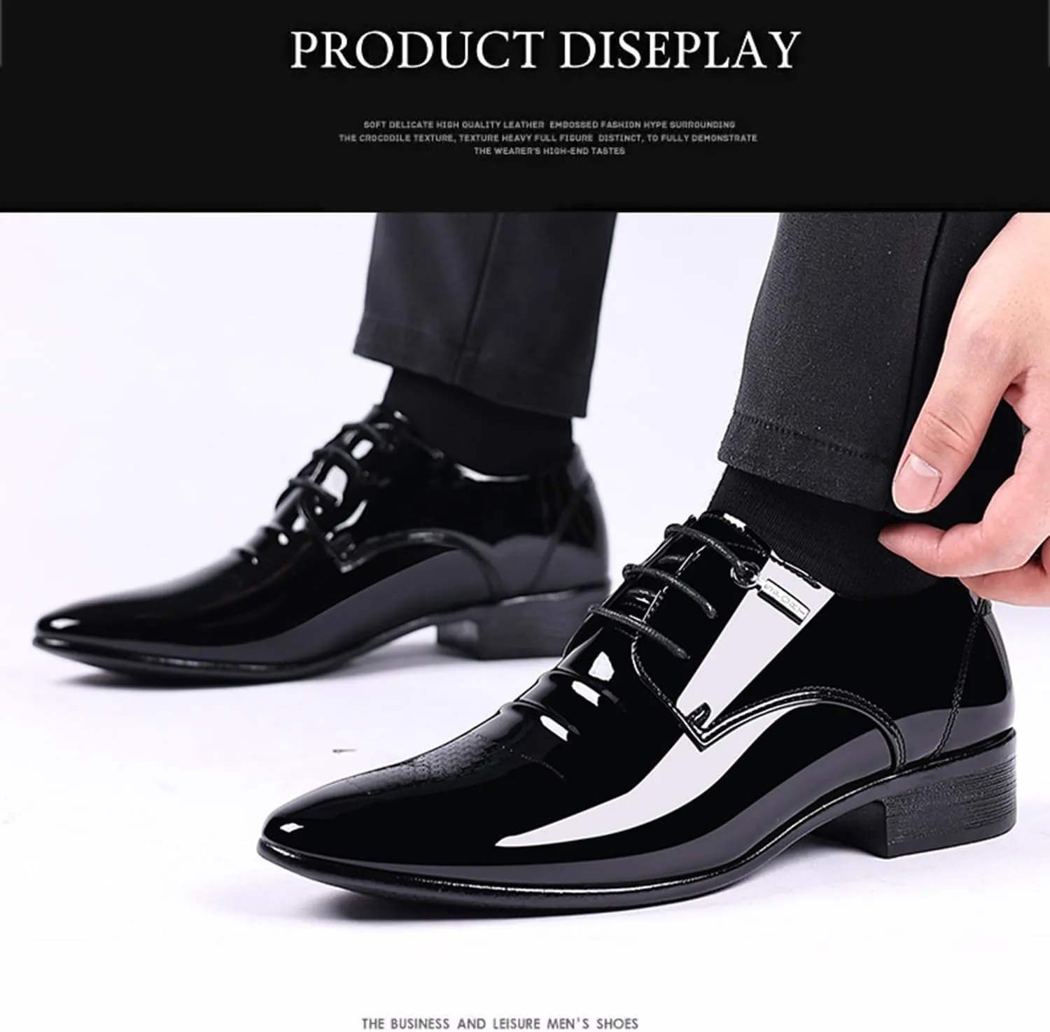 Men's Dress Shoes Formal Derbys Comfortable Classic Lace Up Shoes for Wedding Business Office Work