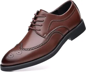 Men's Dress Shoes Lace-up Formal Business Shoes Brogues Derbys Comfortable Oxford Shoes