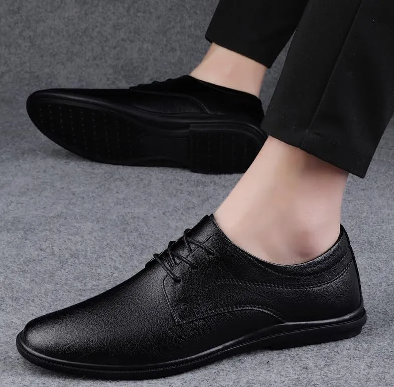 Men's Dress Shoes Pointed Toe Derby Shoes Classic Formal Business Mens Oxfords