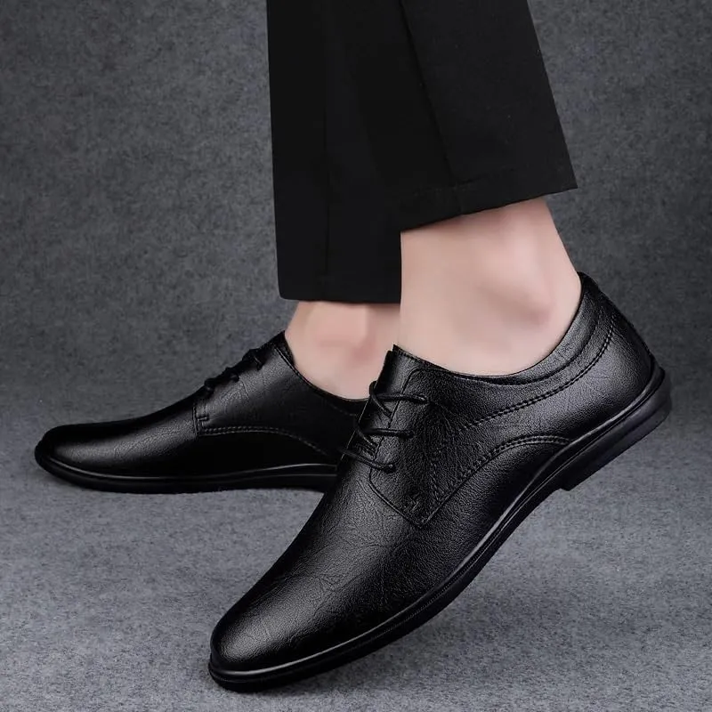 Men's Dress Shoes Pointed Toe Derby Shoes Classic Formal Business Mens Oxfords