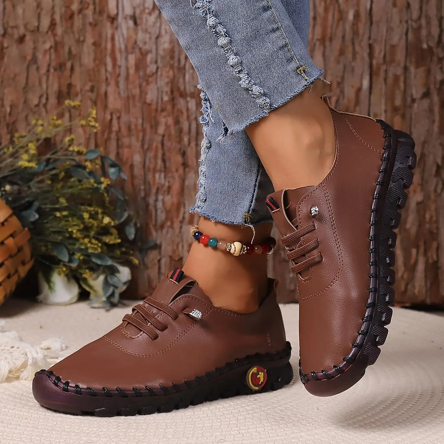 Mens Dress Shoes Slip On Sneakers Women Arch Support Womens Loafers with Arch Support Round Toe Flat Heel Christmas Sneakers for Women Round Toe Flats Comfortable