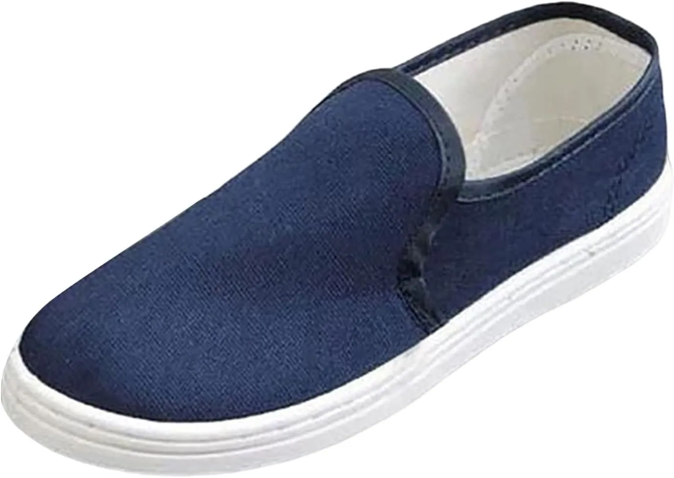 Men's Fashion Sneakers Fashion Men Casual Shoes Flat Bottom Round Toe Comfortable Business Casual Shoe Slip On Closed Head Comfortable and Soft Deals of The Day Soft Sole