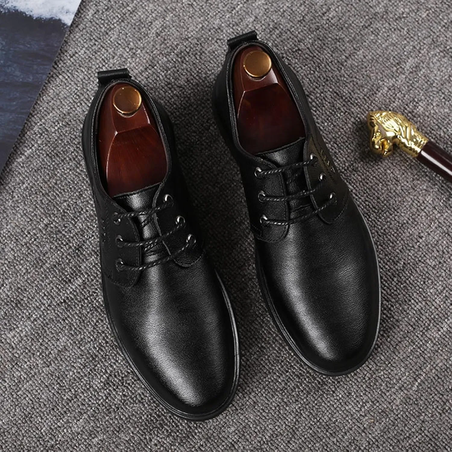 Men's Formal Modern Oxford Dress Shoes Casual Business Wedding Work Lace Up Derby Shoes Slip on Sneakers Lightweight Footwear