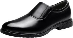 Mens Handmade Leather Slip On Loafers Casual Lightweight Soft Non Slip Walking Shoes for Business Formal Wedding Party Shoes