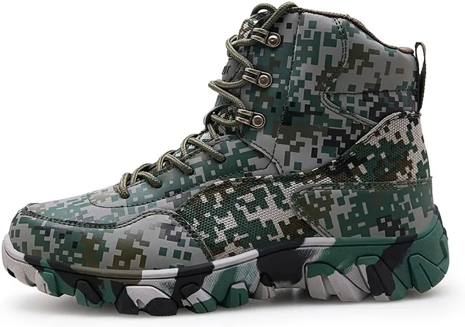Men's Hiking Boots Outdoor Fashion Athletic Shoes Traveling Camping Training Waterproof High-Top Camouflage Boots