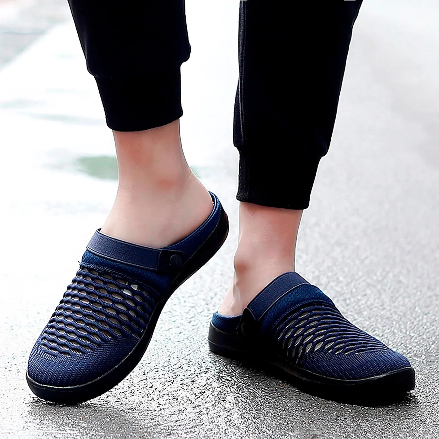 Men's Hollow Mesh Casual Sneakers Summer Sandals Breathable Shoes A Slip On Casual Men's Shoes Casual Slip on Size 13 Men's F