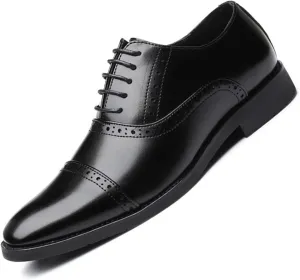 Men's Lace-Ups Classic Oxford Formal Business Dress Shoes Brogues Derbys Shoes for Men