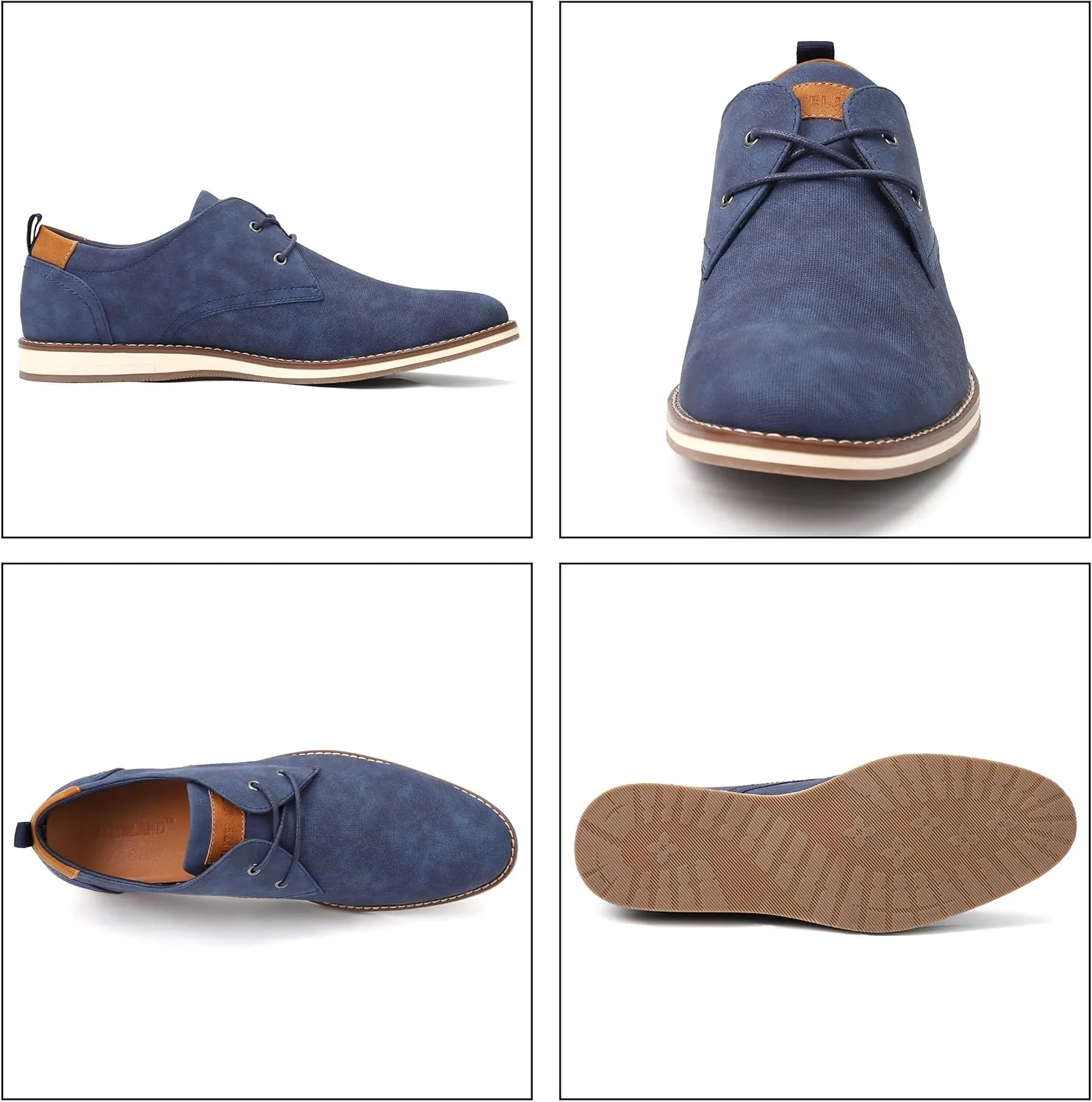 Men's Leather Lace-up Brogues for Business Casual and Formal Wear