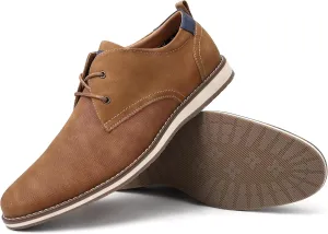 Men's Leather Lace-up Brogues for Business Casual and Formal Wear