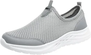 Men's Lightweight Non Slip Barefoot Shoes Outdoor Athletic Slip-On Hiking Shoe Convenient Elderly Slip on Shoes