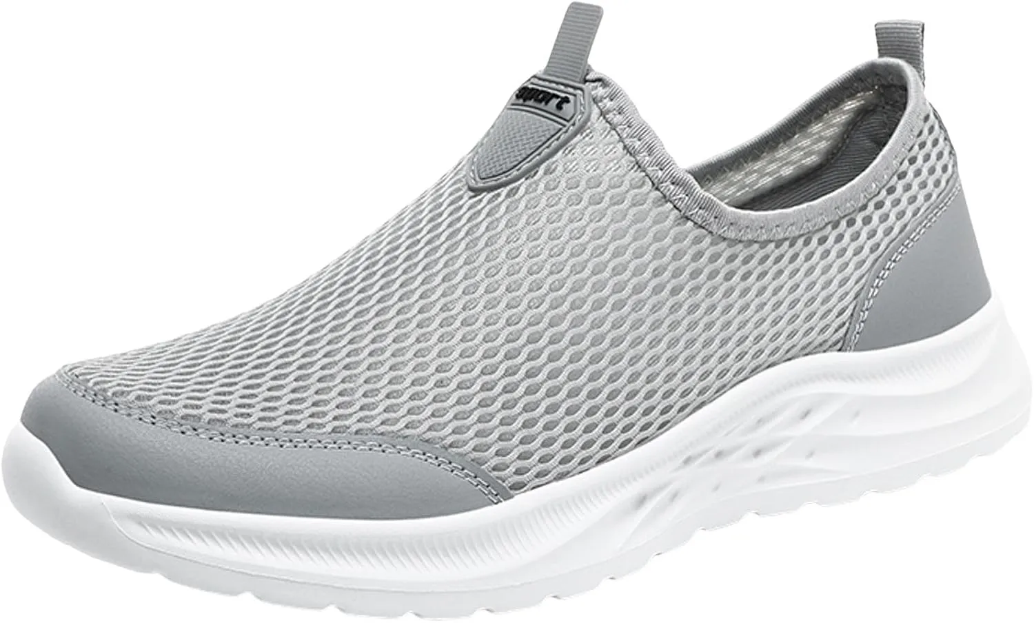 Men's Lightweight Non Slip Barefoot Shoes Outdoor Athletic Slip-On Hiking Shoe Convenient Elderly Slip on Shoes